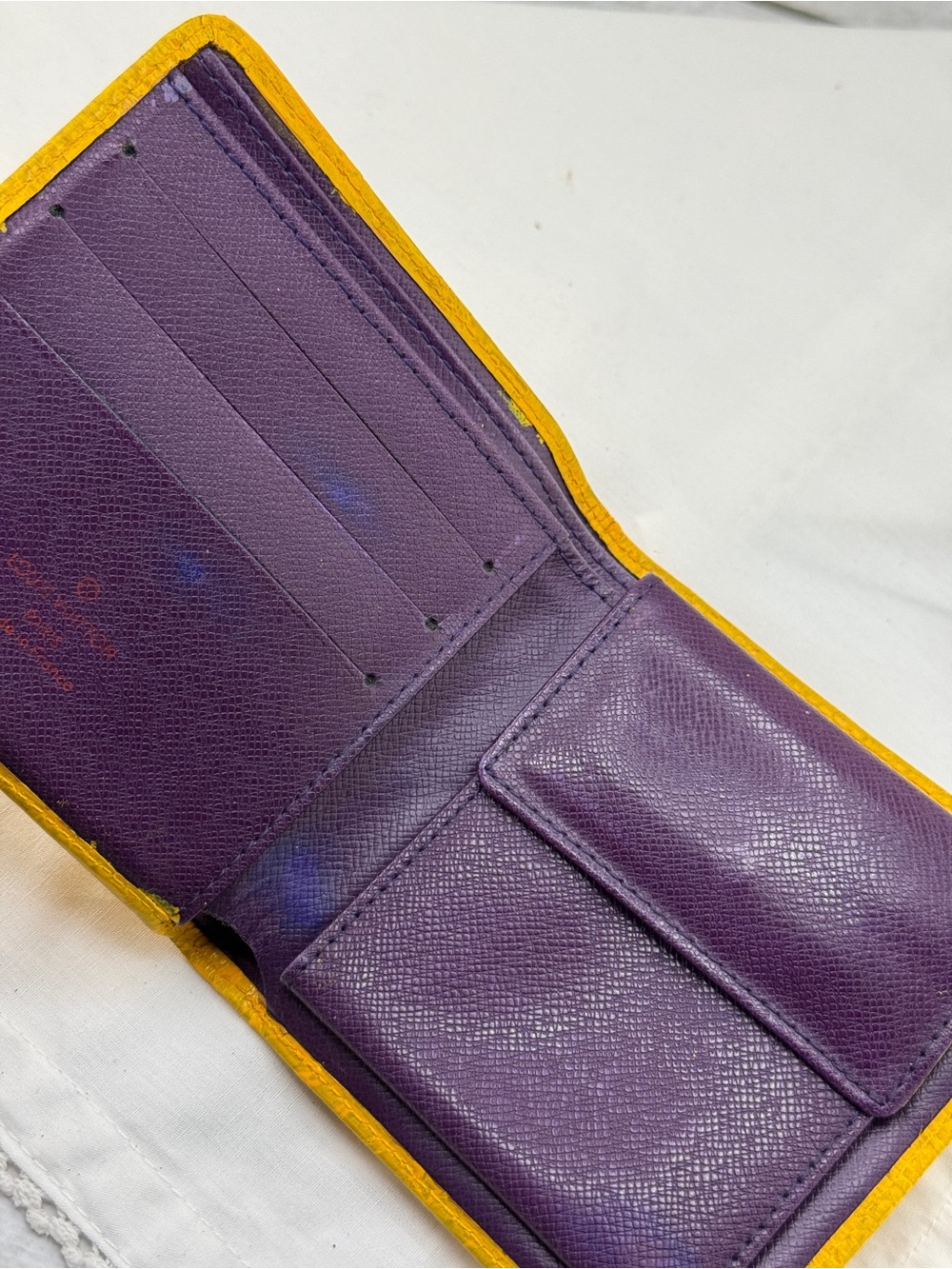 AUTHENTIC Louis Vuitton Marco Wallet. Yellow. - Picture 3 of 13